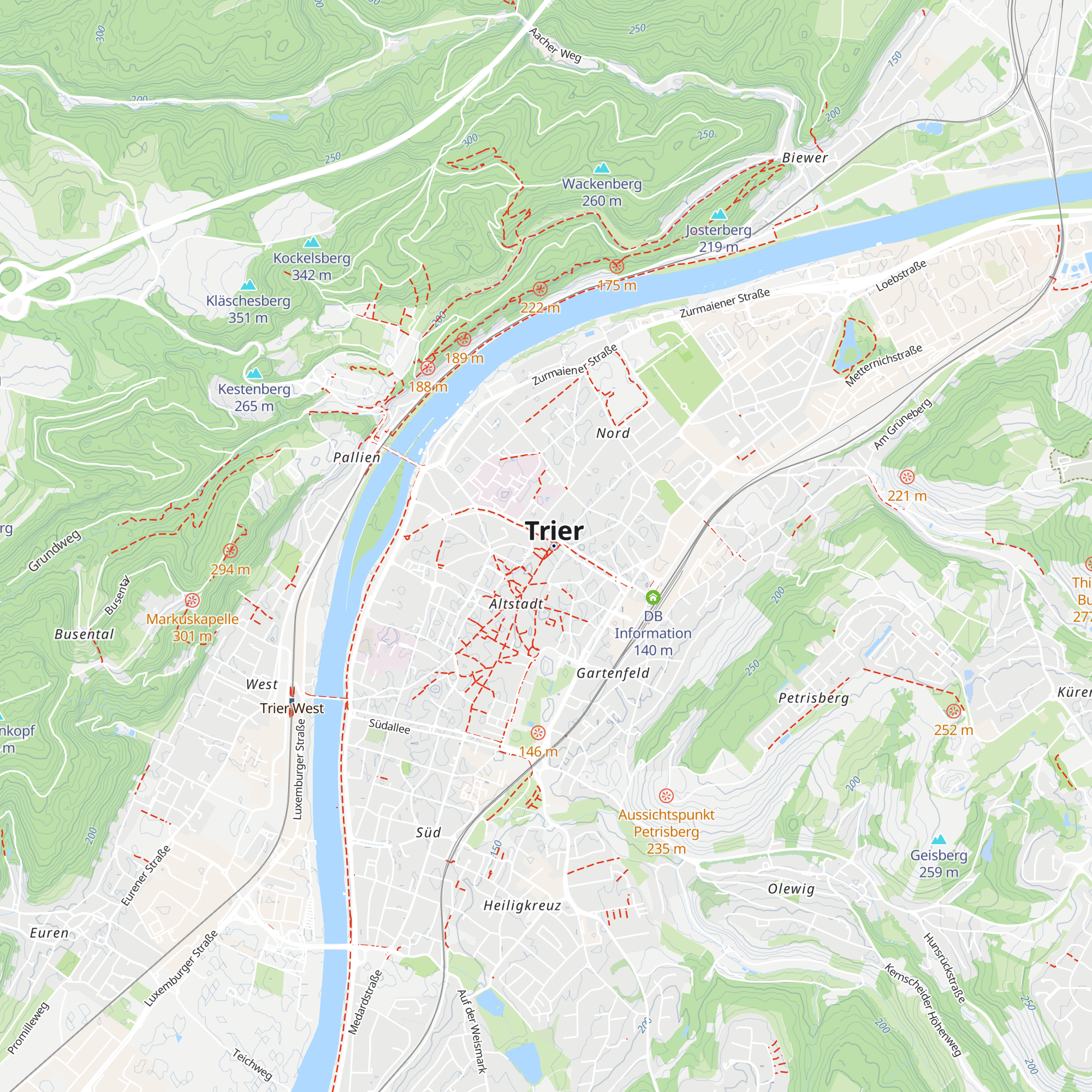 Trier Information map