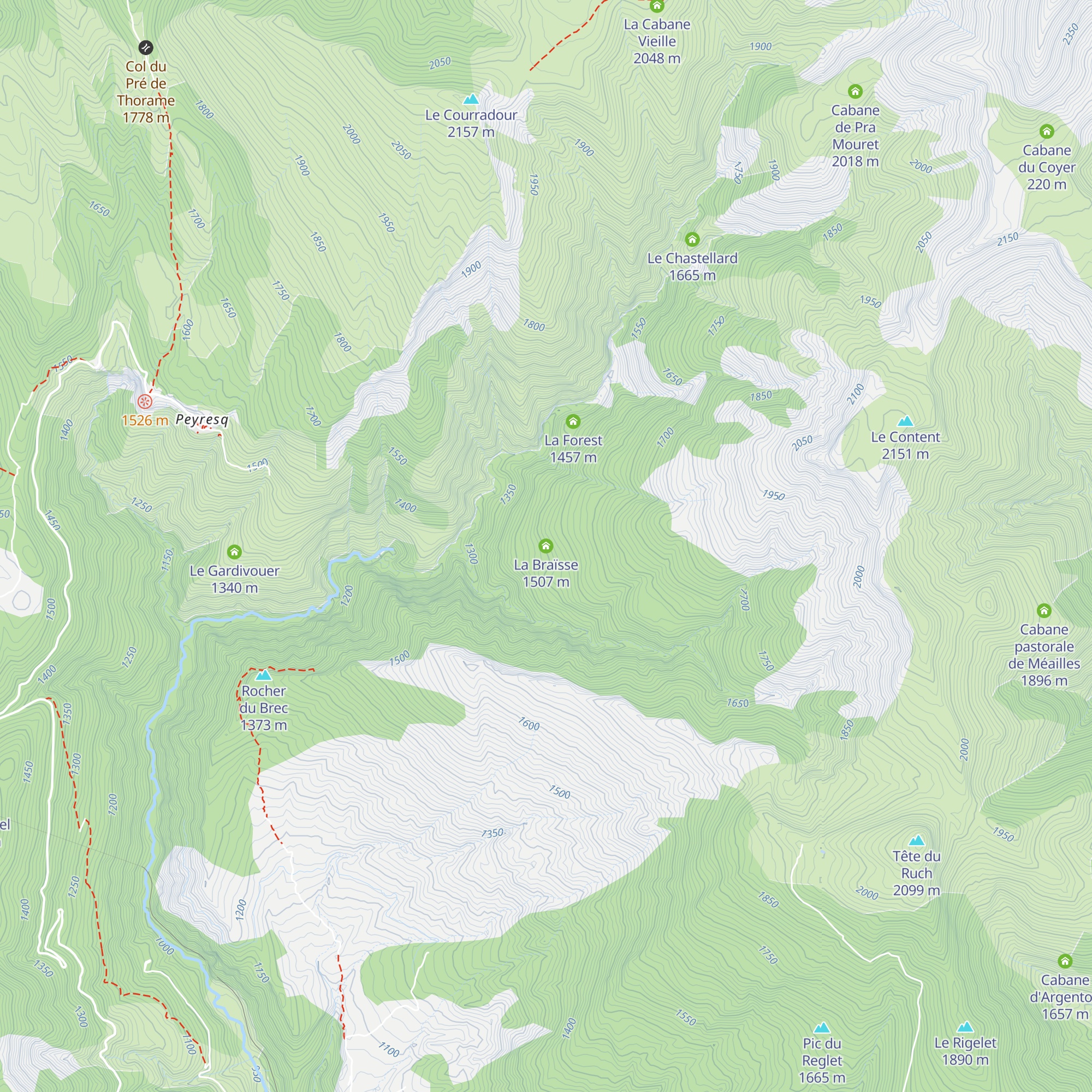 La Braïsse map