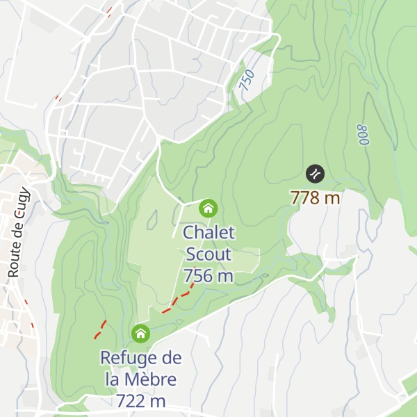 Map of Chalet Scout