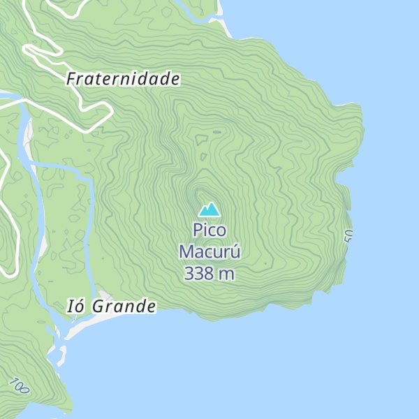 Map of Pico Macurú
