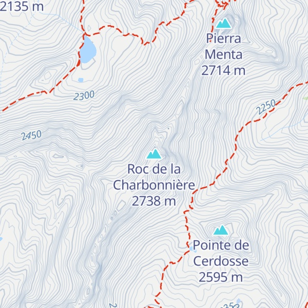 Map of Roc de la Charbonnière