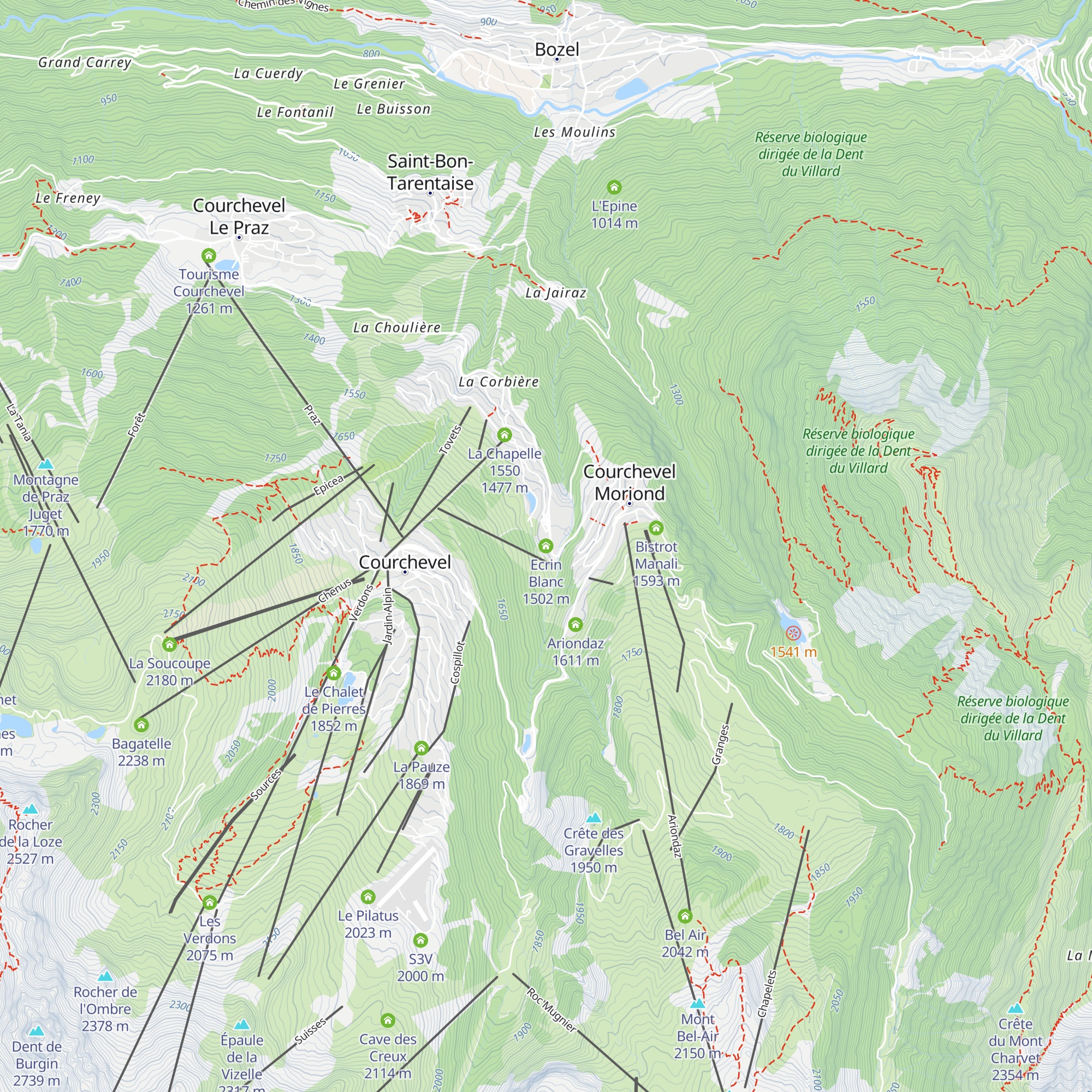 Ecrin Blanc map