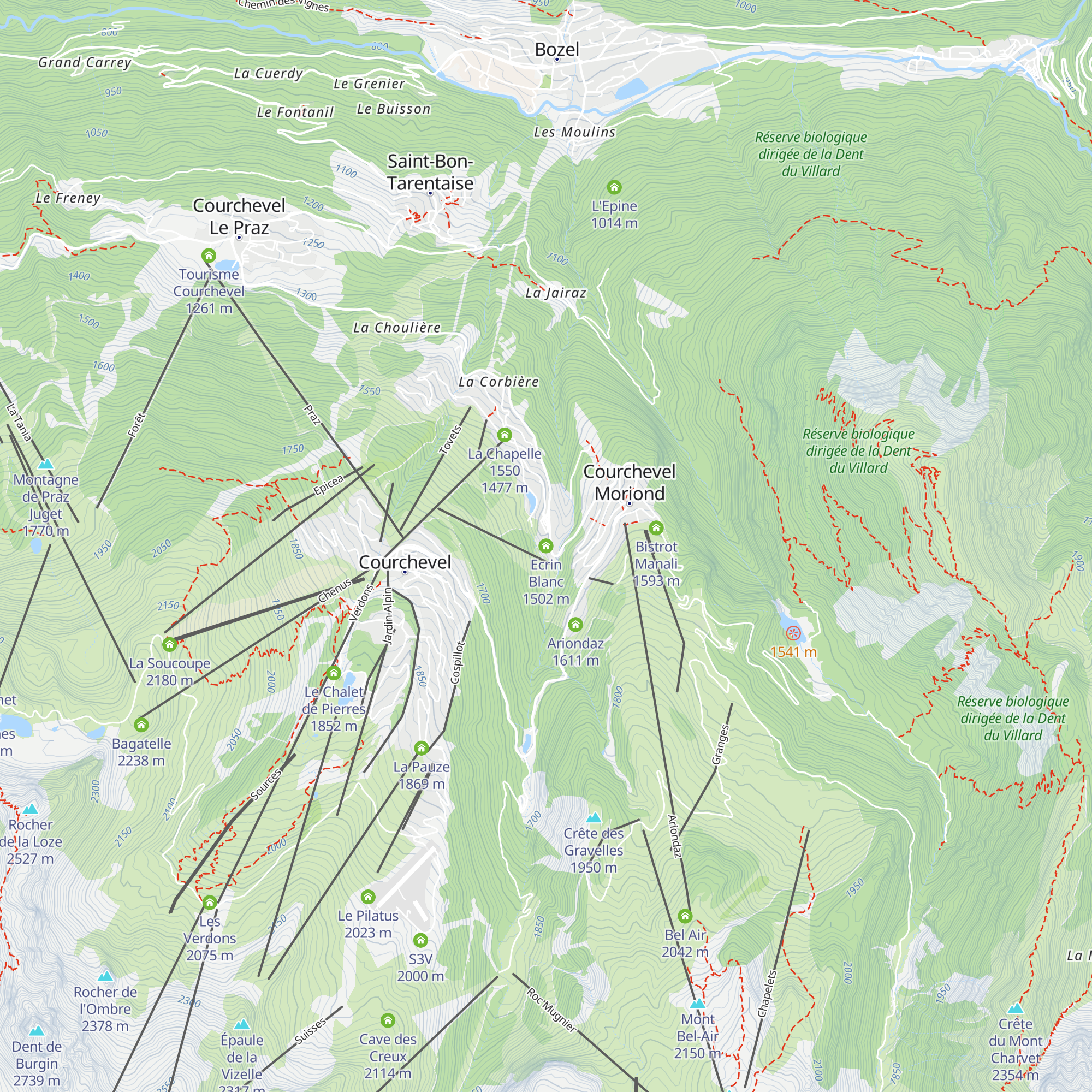 Ecrin Blanc map