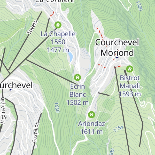 Map of Ecrin Blanc