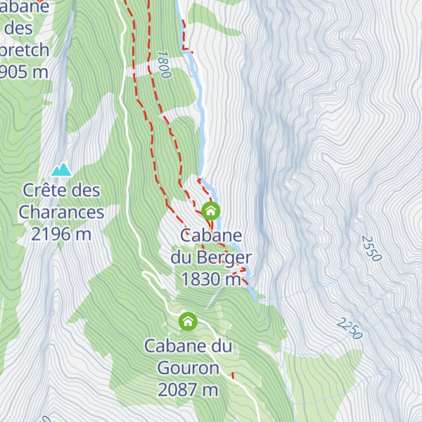 Map of Cabane du Berger