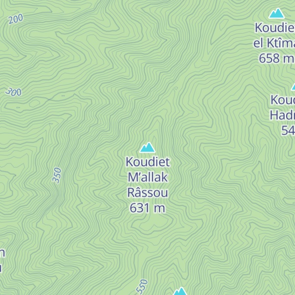 Map of Koudiet M’allak Râssou