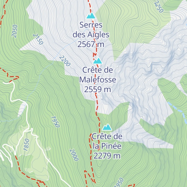 Map of Fort de l'Enrouye