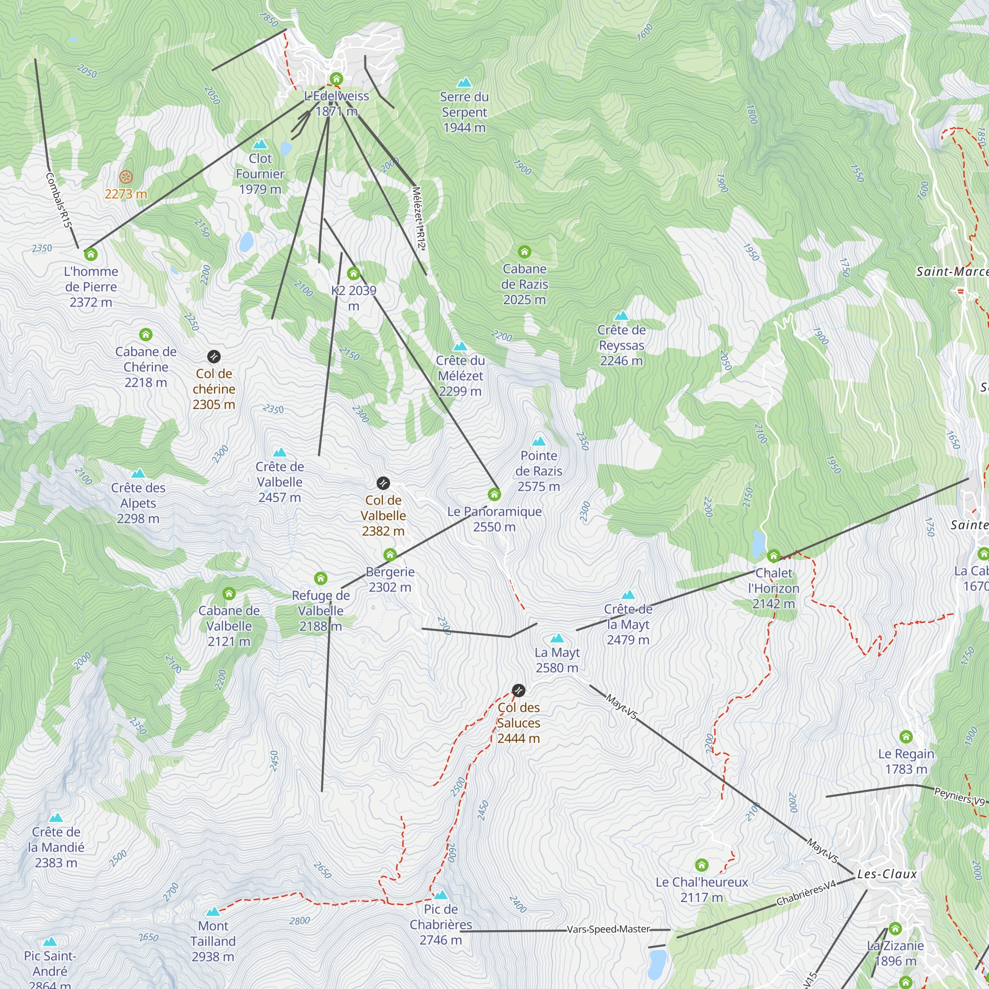 Le Panoramique map