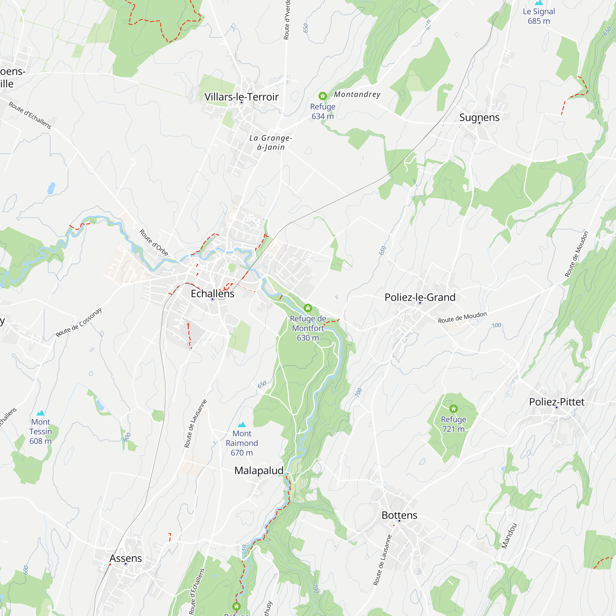 Refuge de Montfort map