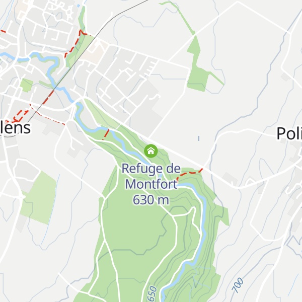 Map of Refuge de Montfort