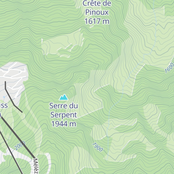 Map of Cabane du Mélézet