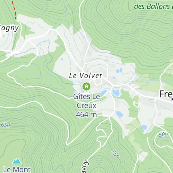 Map of Gîtes Le Creux