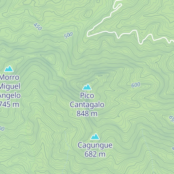 Map of Pico Cantagalo