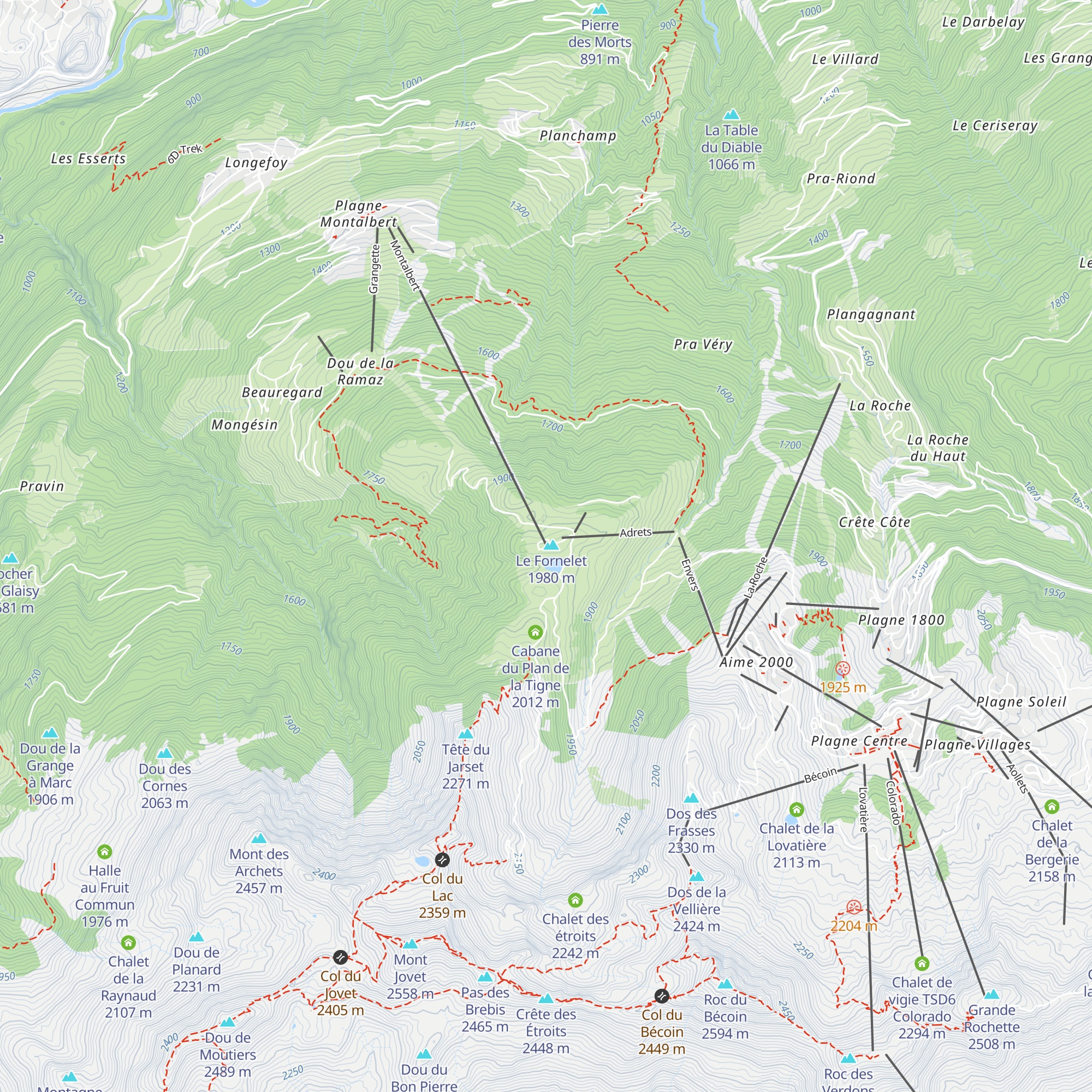 Cabane d'exploitation map