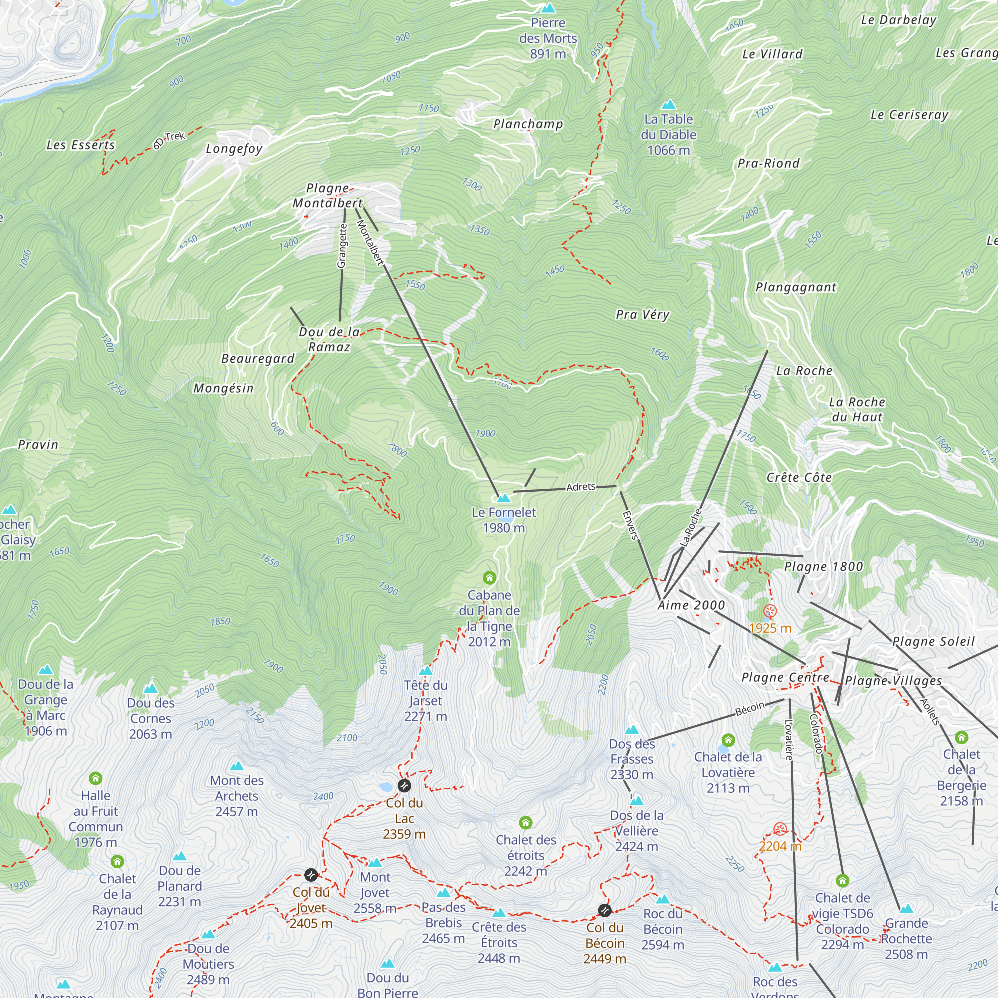 Cabane d'exploitation map