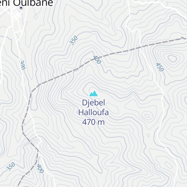 Map of Djebel Halloufa