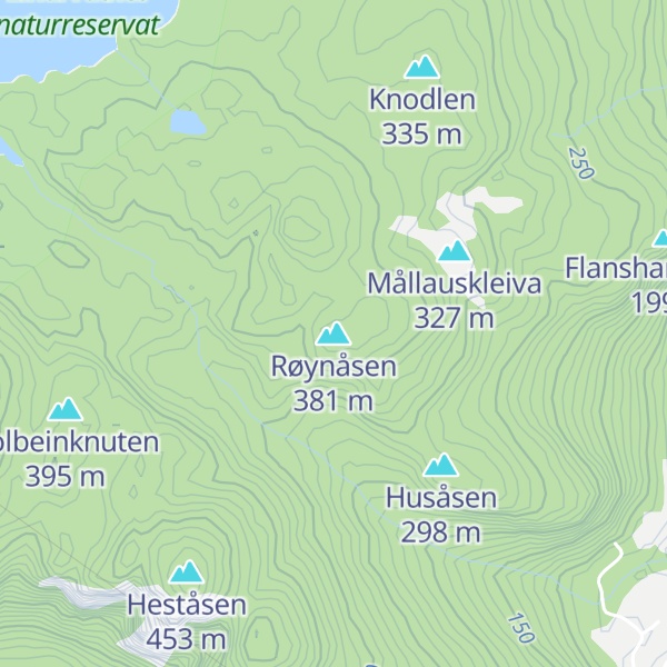 Map of Røynåsen
