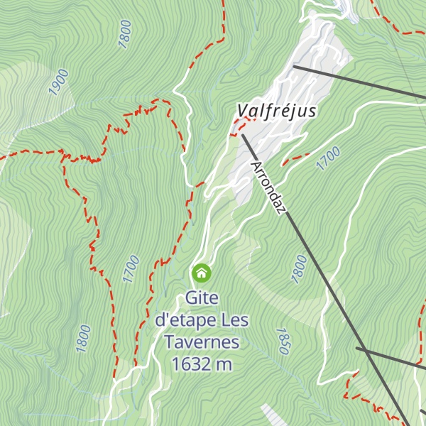 Map of Le Roc-Rouge