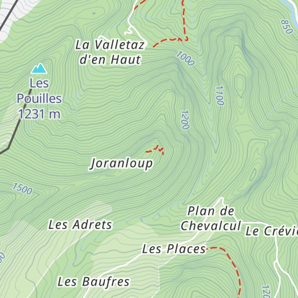 Map of Joranloup