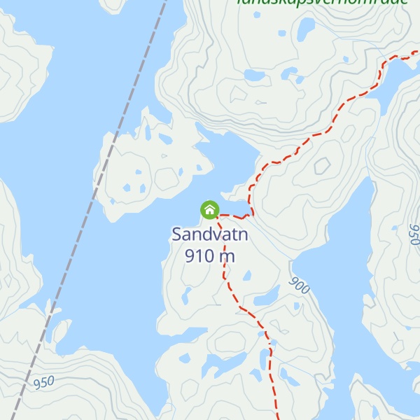 Map of Sandvatn