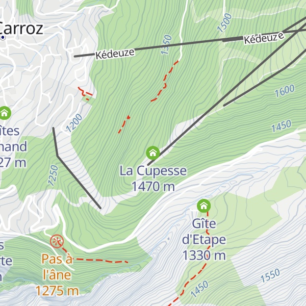 Map of La Cupesse