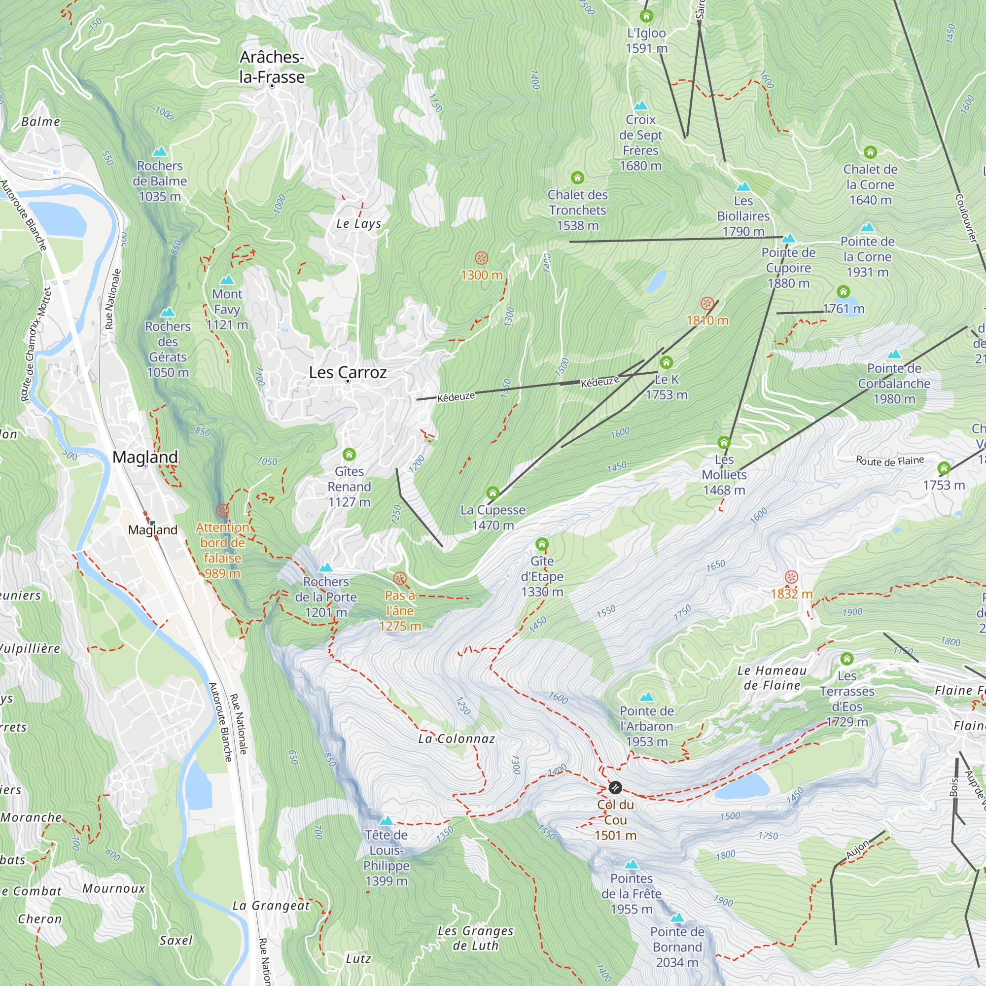 La Cupesse map