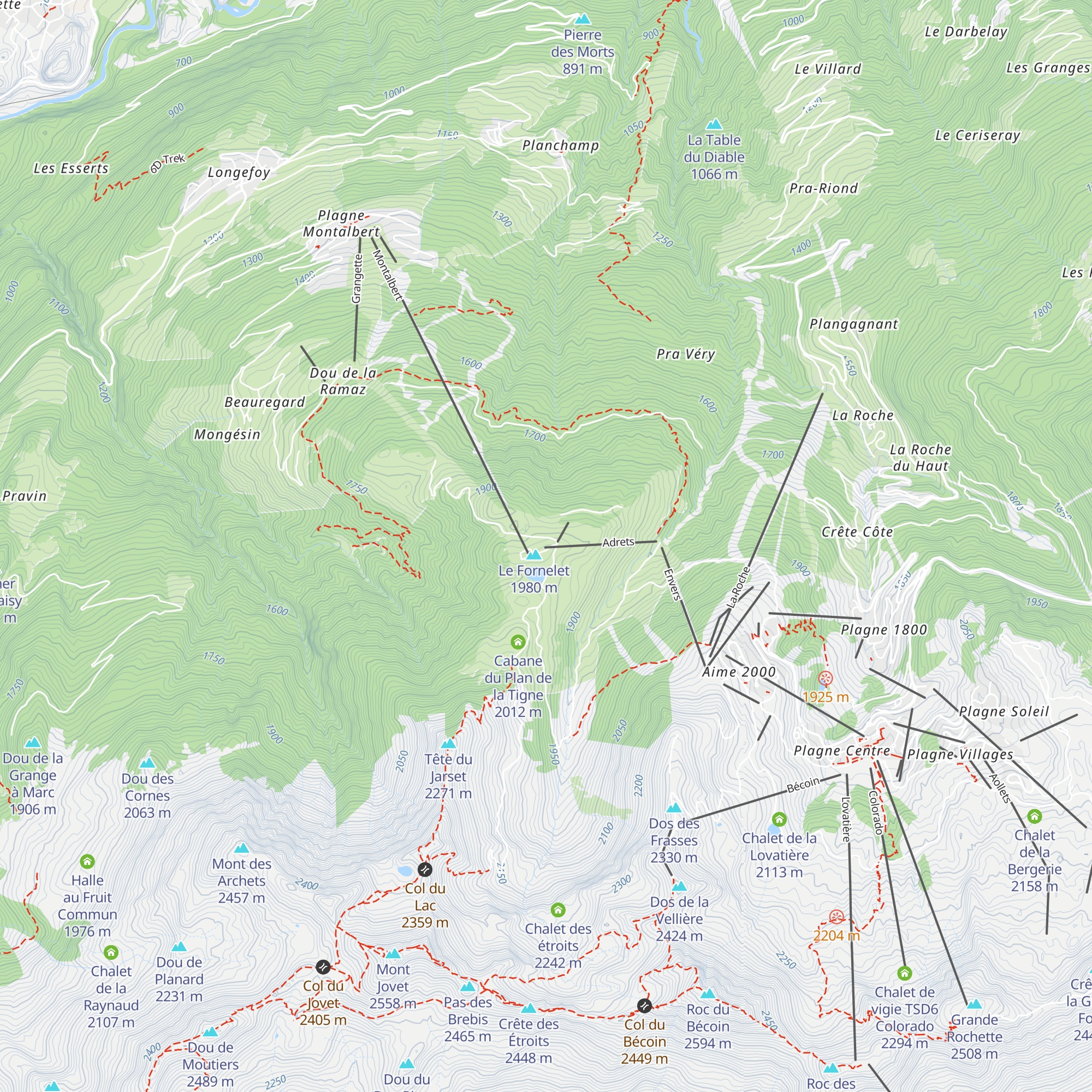 Vigie TSF4 Adrets map
