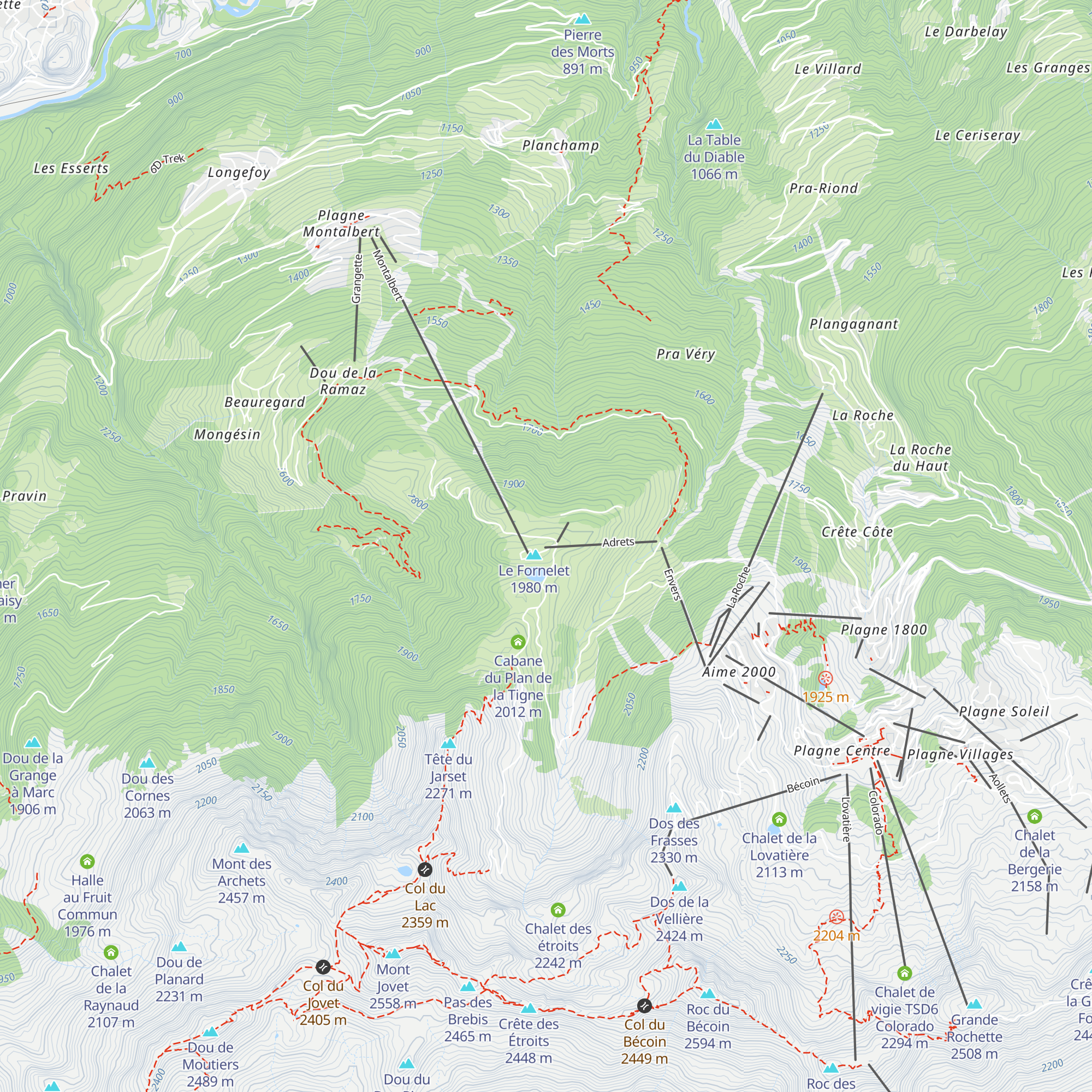 Vigie TSF4 Adrets map