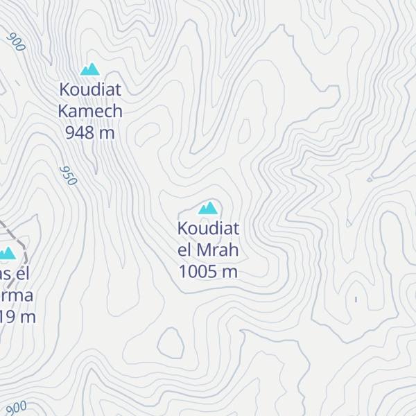 Map of Koudiat el Mrah