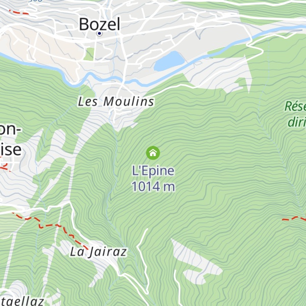 Map of L'Epine