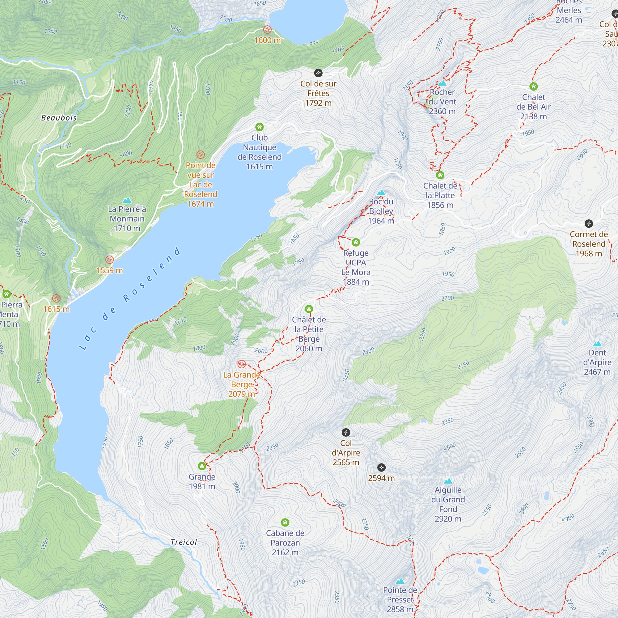 Châlet de la Petite Berge map