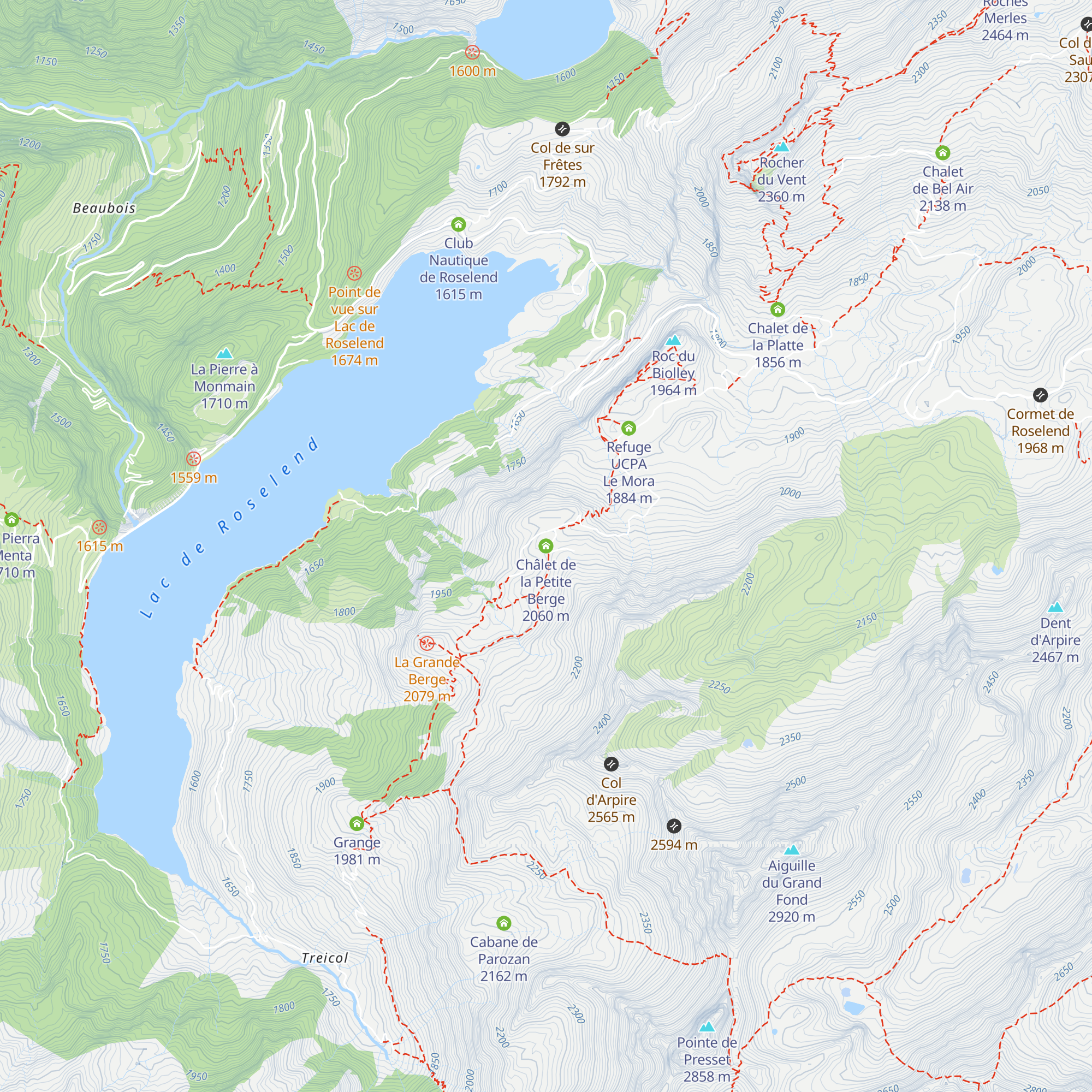 Châlet de la Petite Berge map