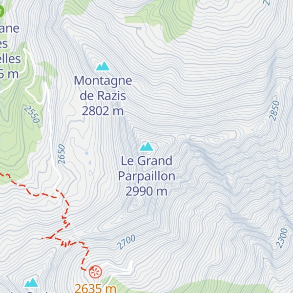 Map of Le Grand Parpaillon