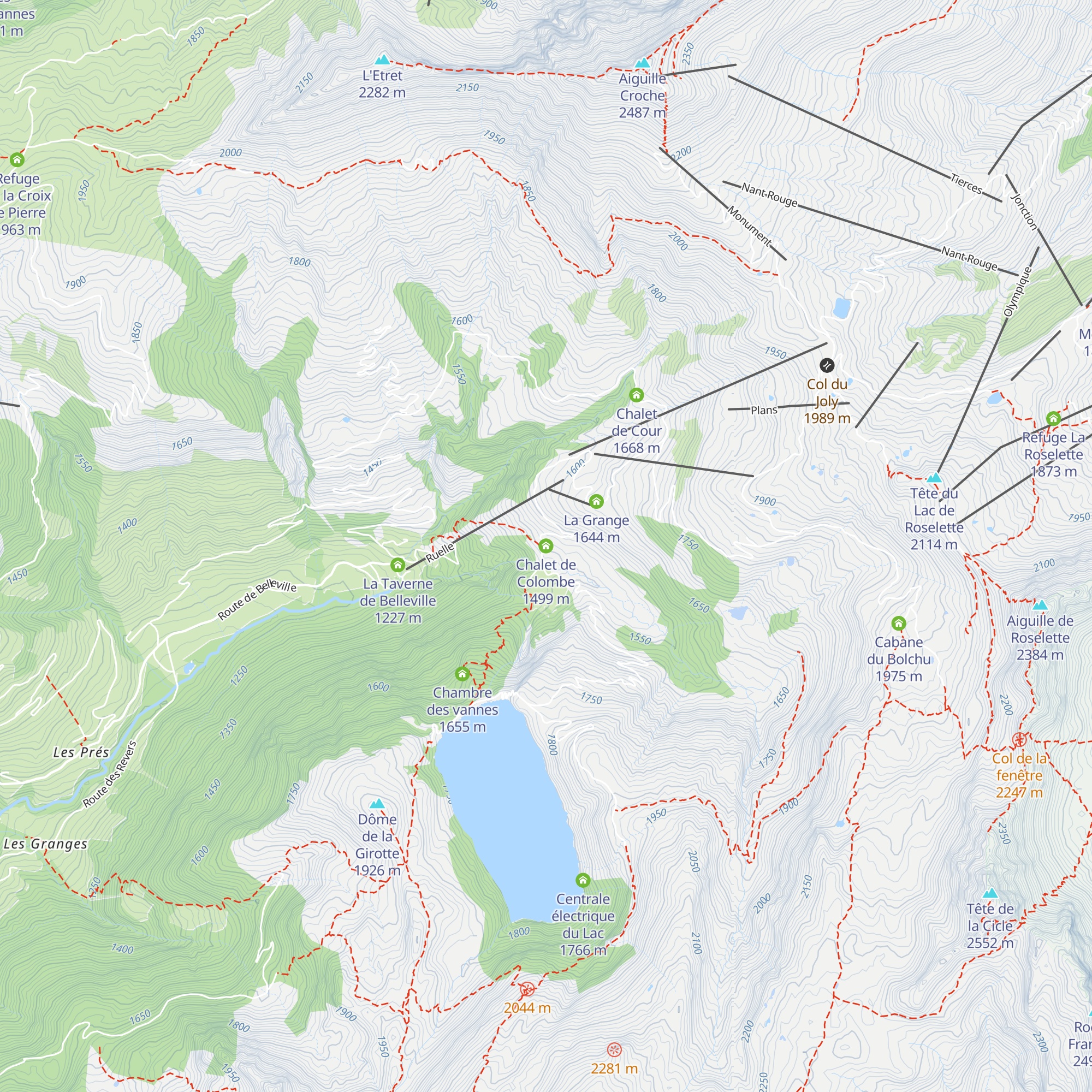 Chalet de Colombe map