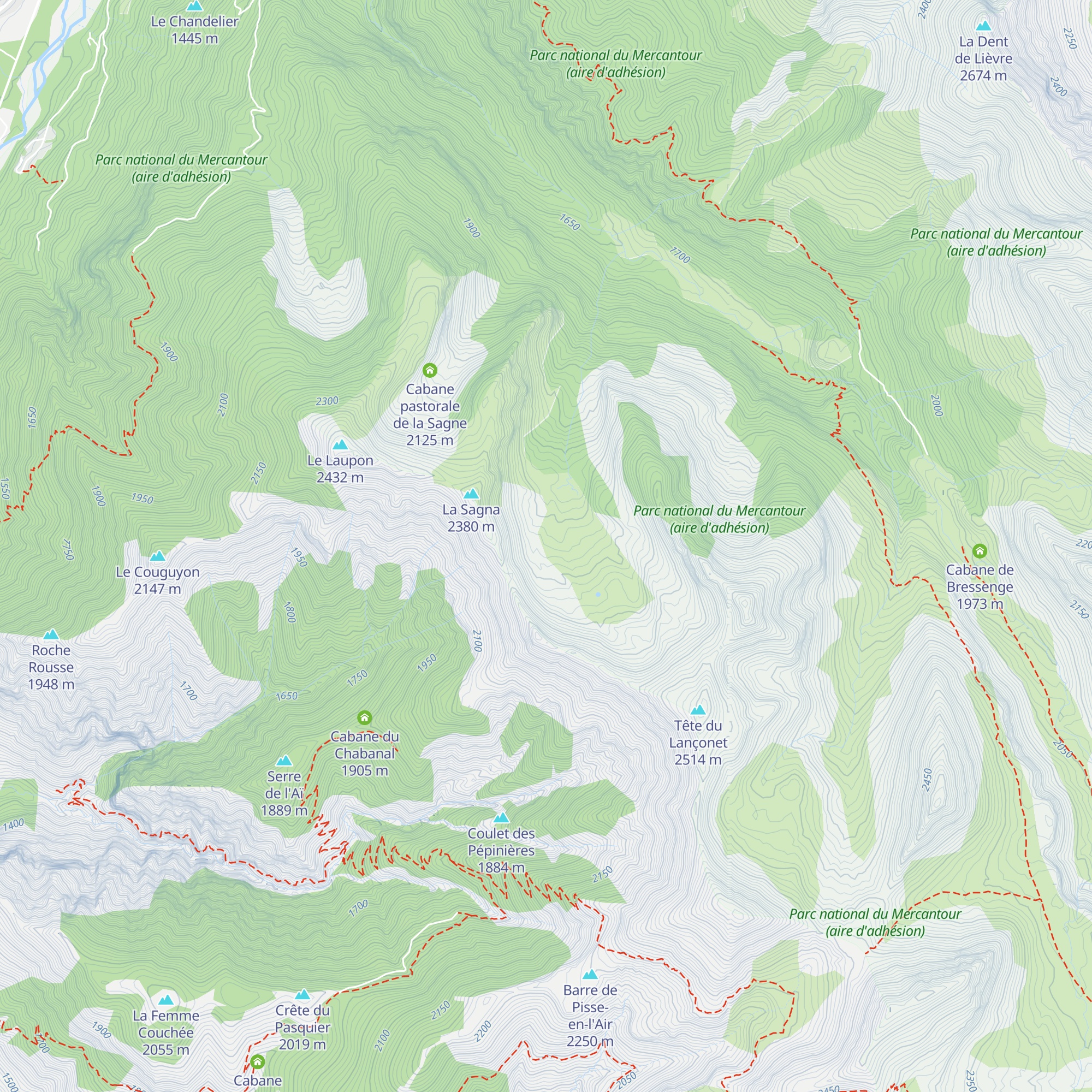 Cabane du Lançonet map