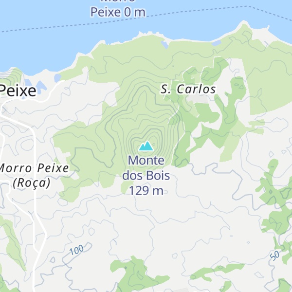 Map of Monte dos Bois