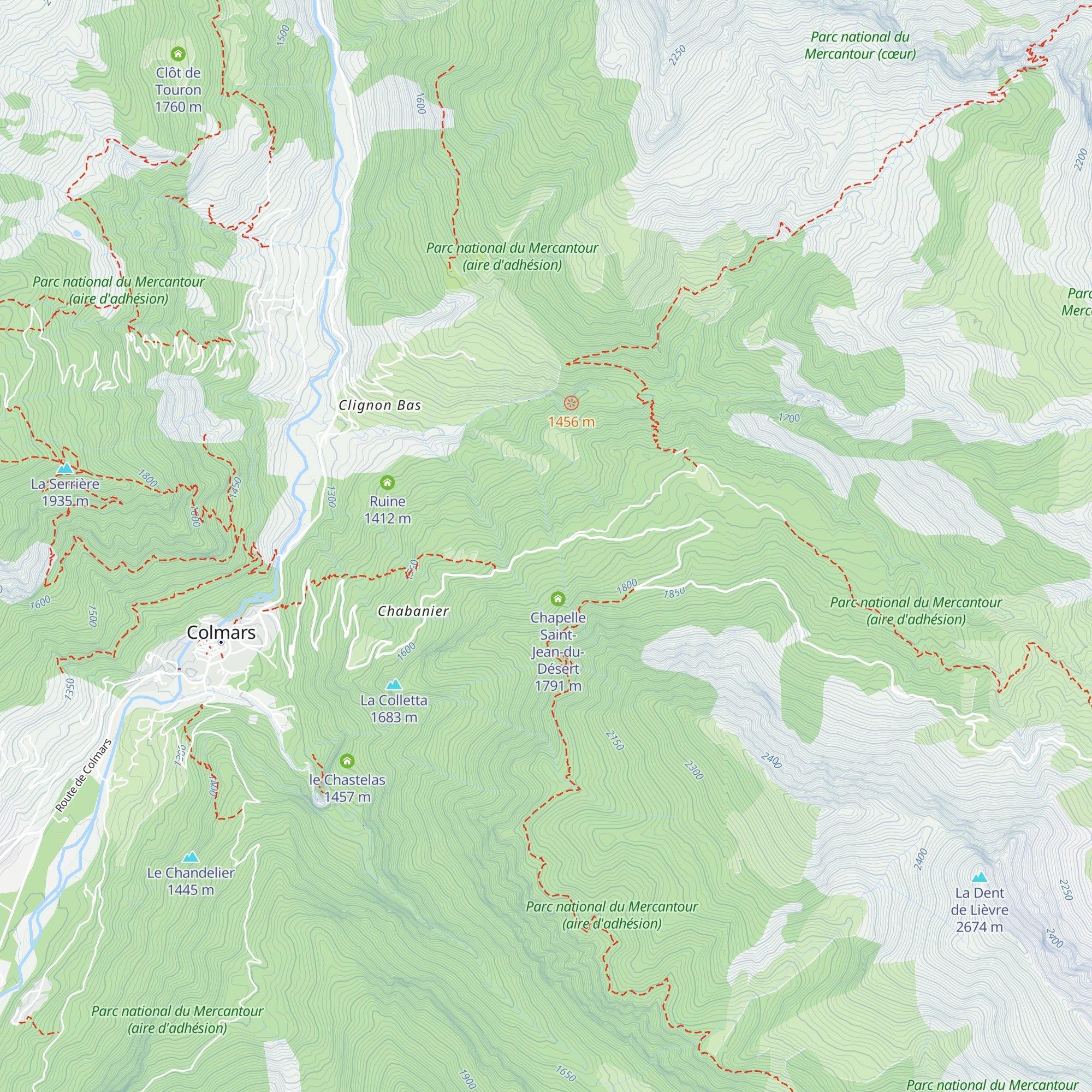 Ratery 1700 map