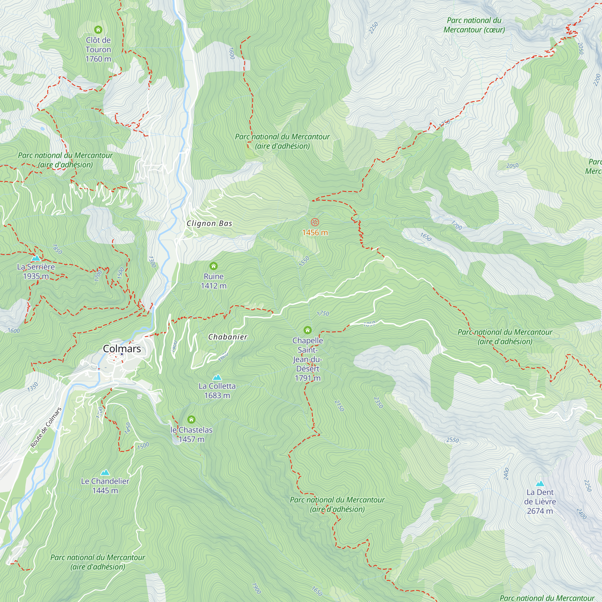 Ratery 1700 map