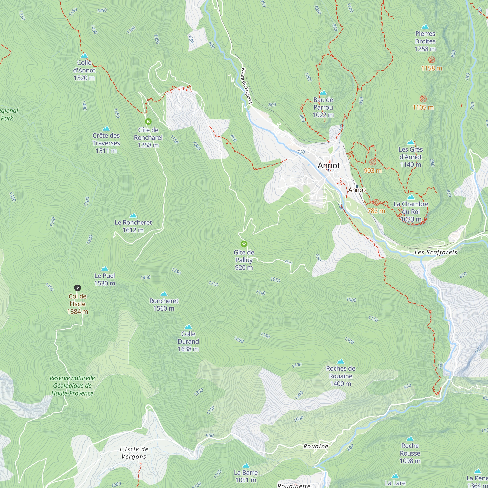 Gite de Palluy map