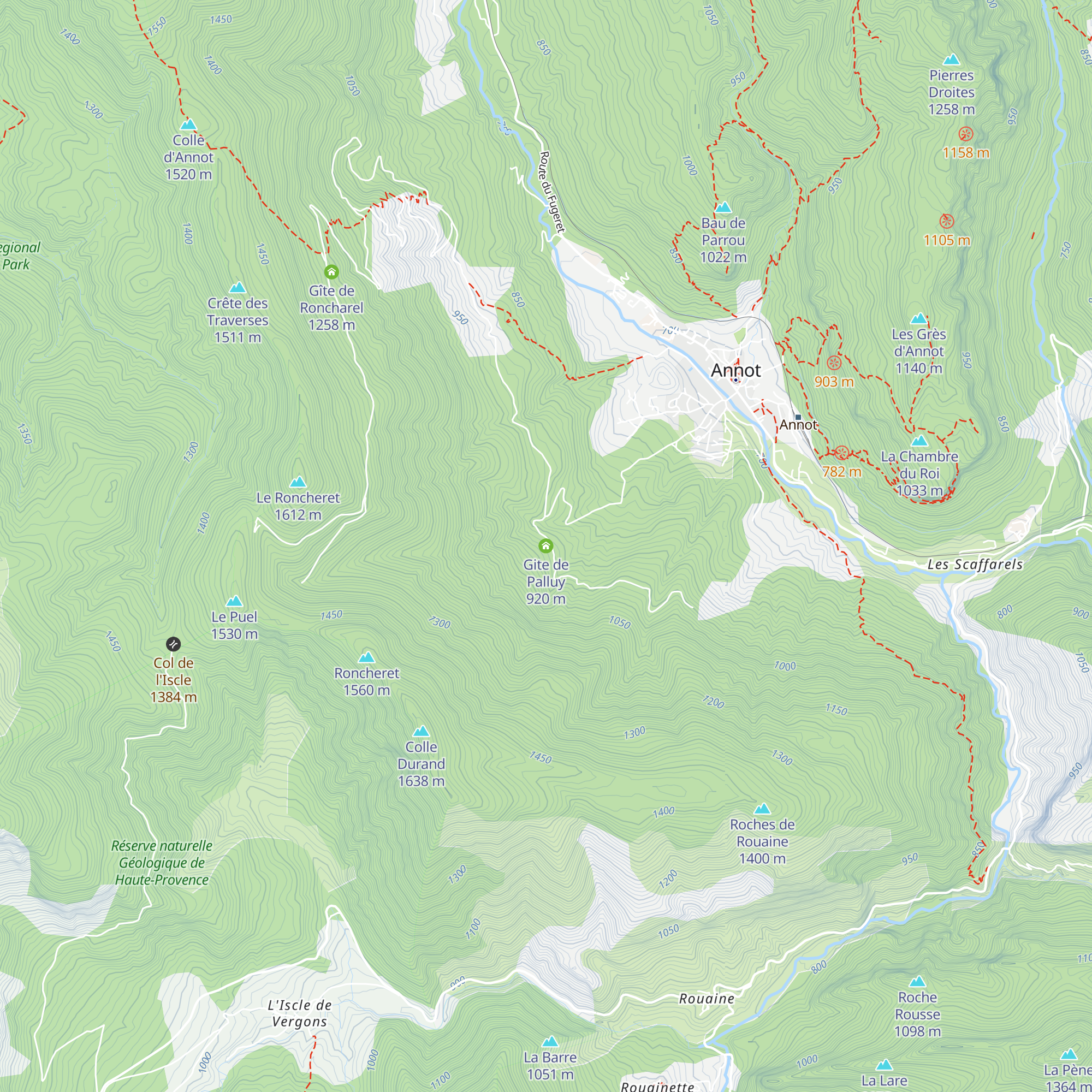 Gite de Palluy map