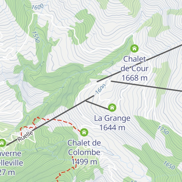 Map of La Ferme de la Ruelle