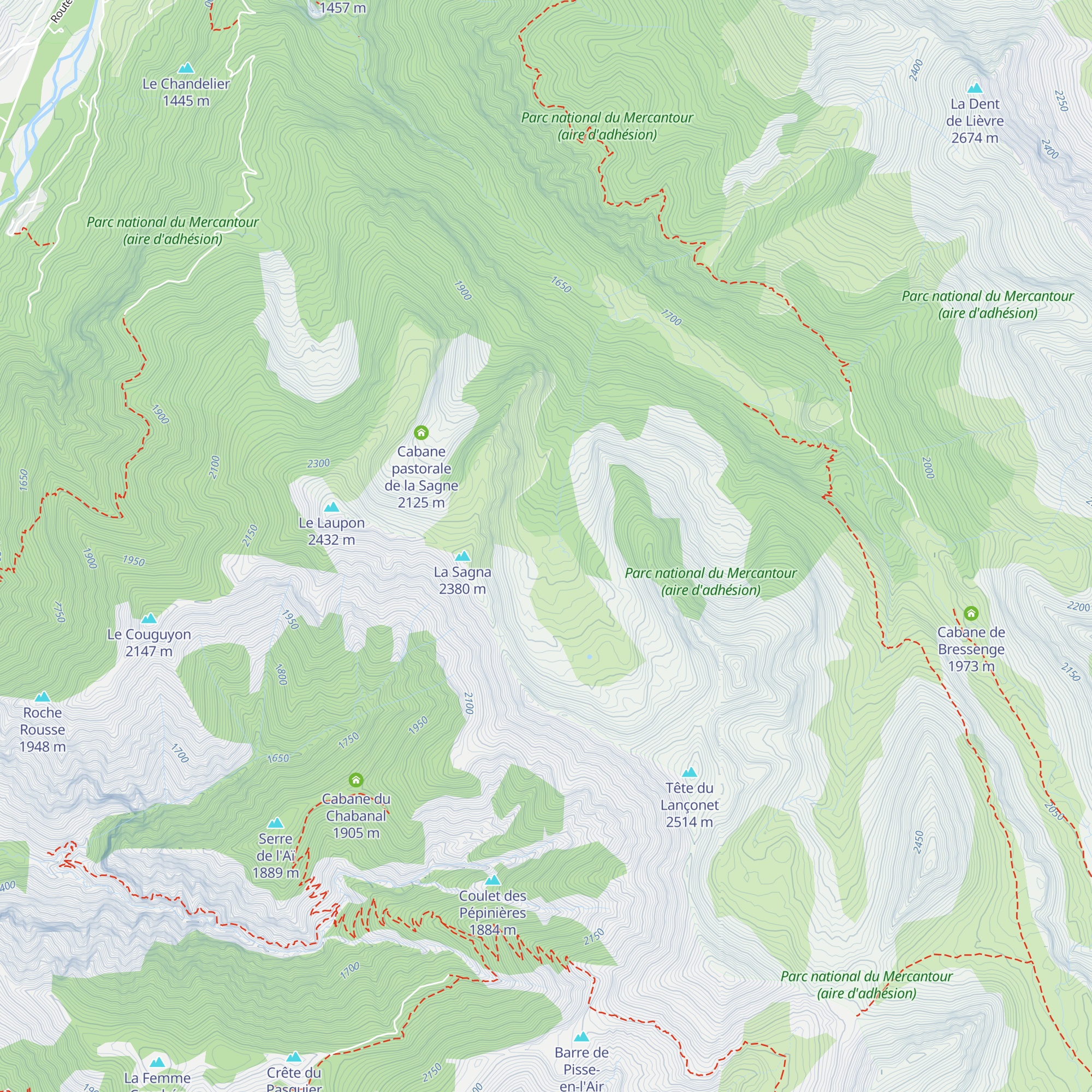 Cabane du Lançonet map