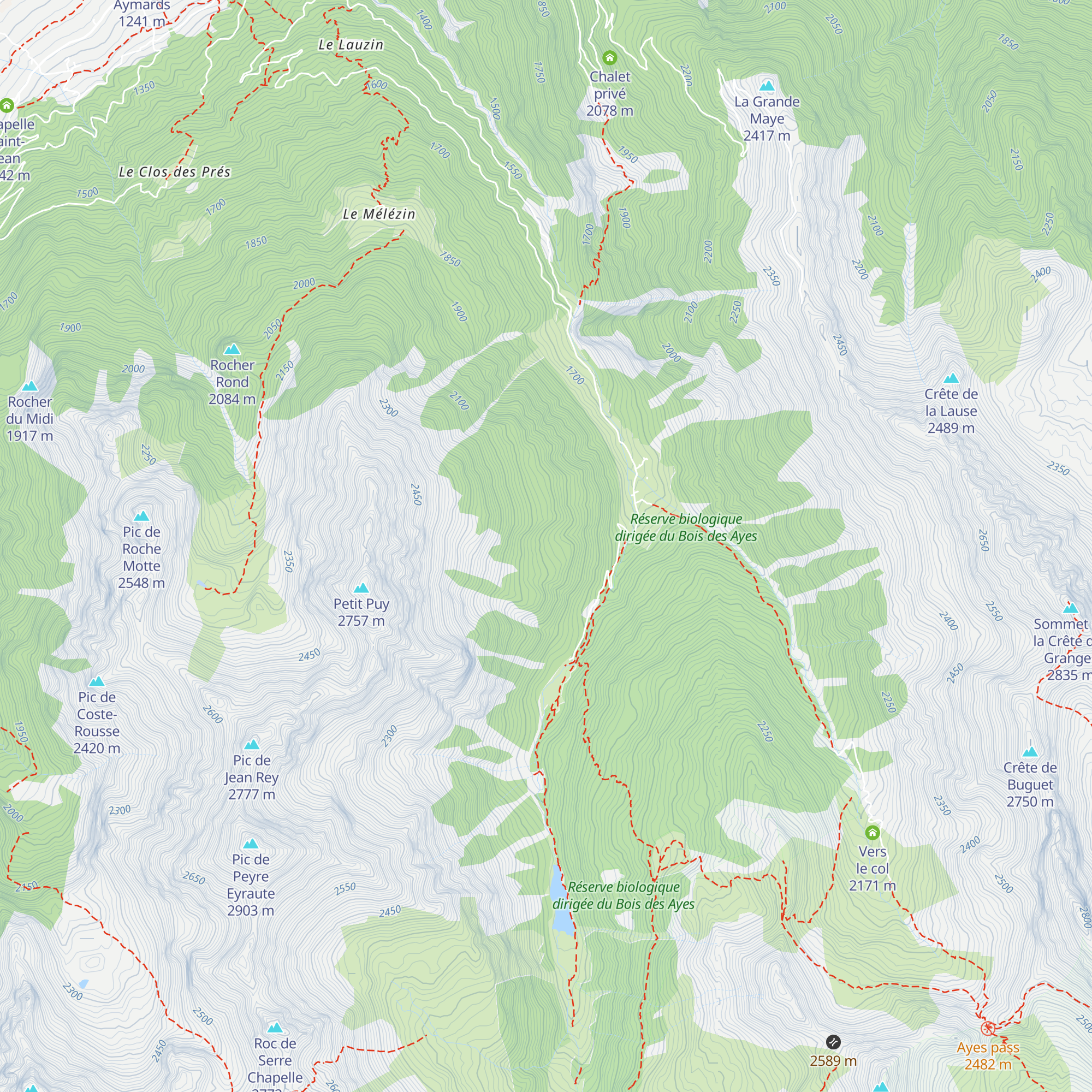 Cabane du berger map