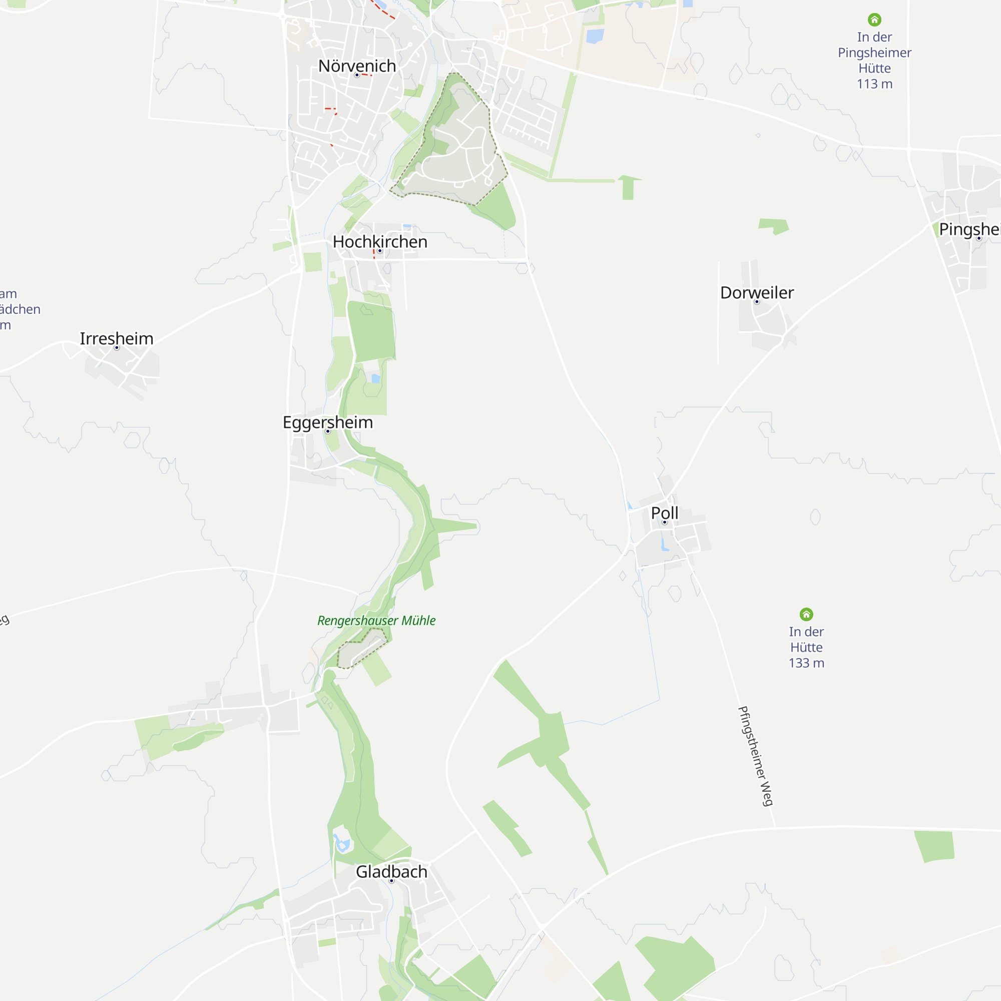 In den Poller Hütten map