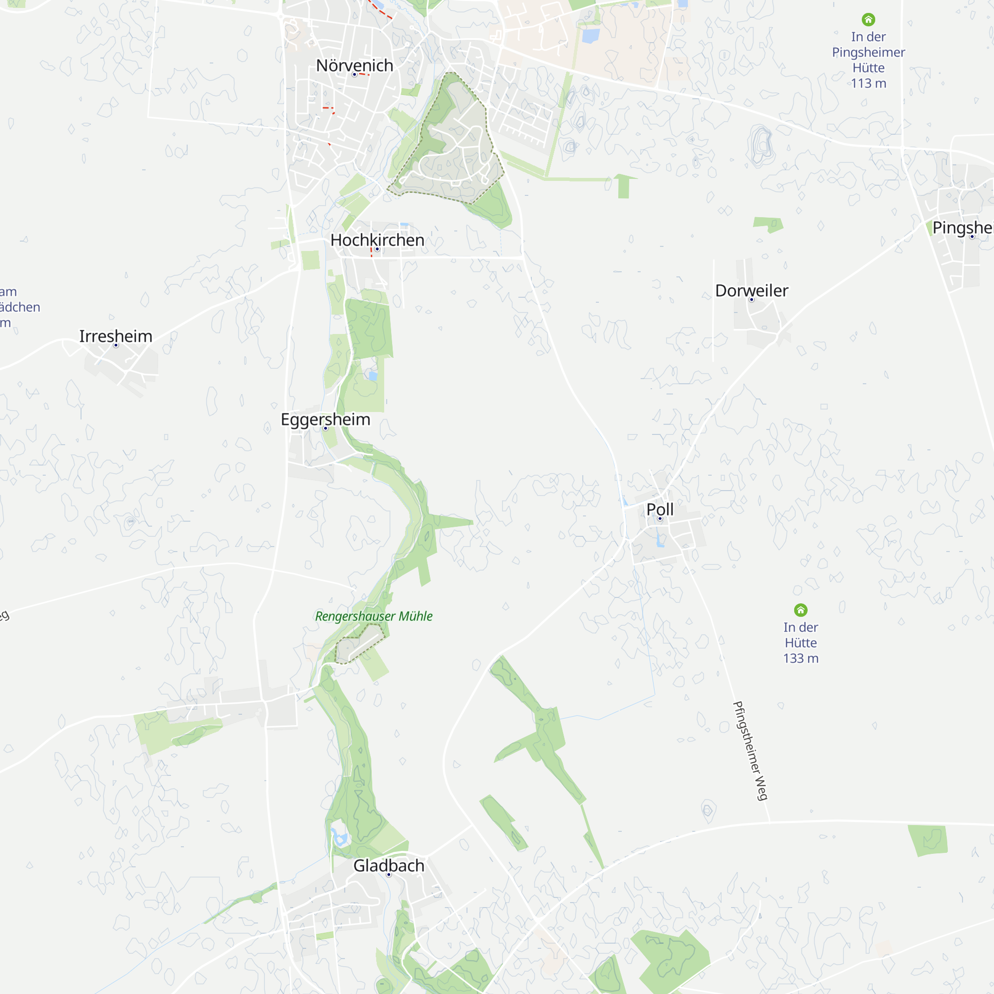 In den Poller Hütten map