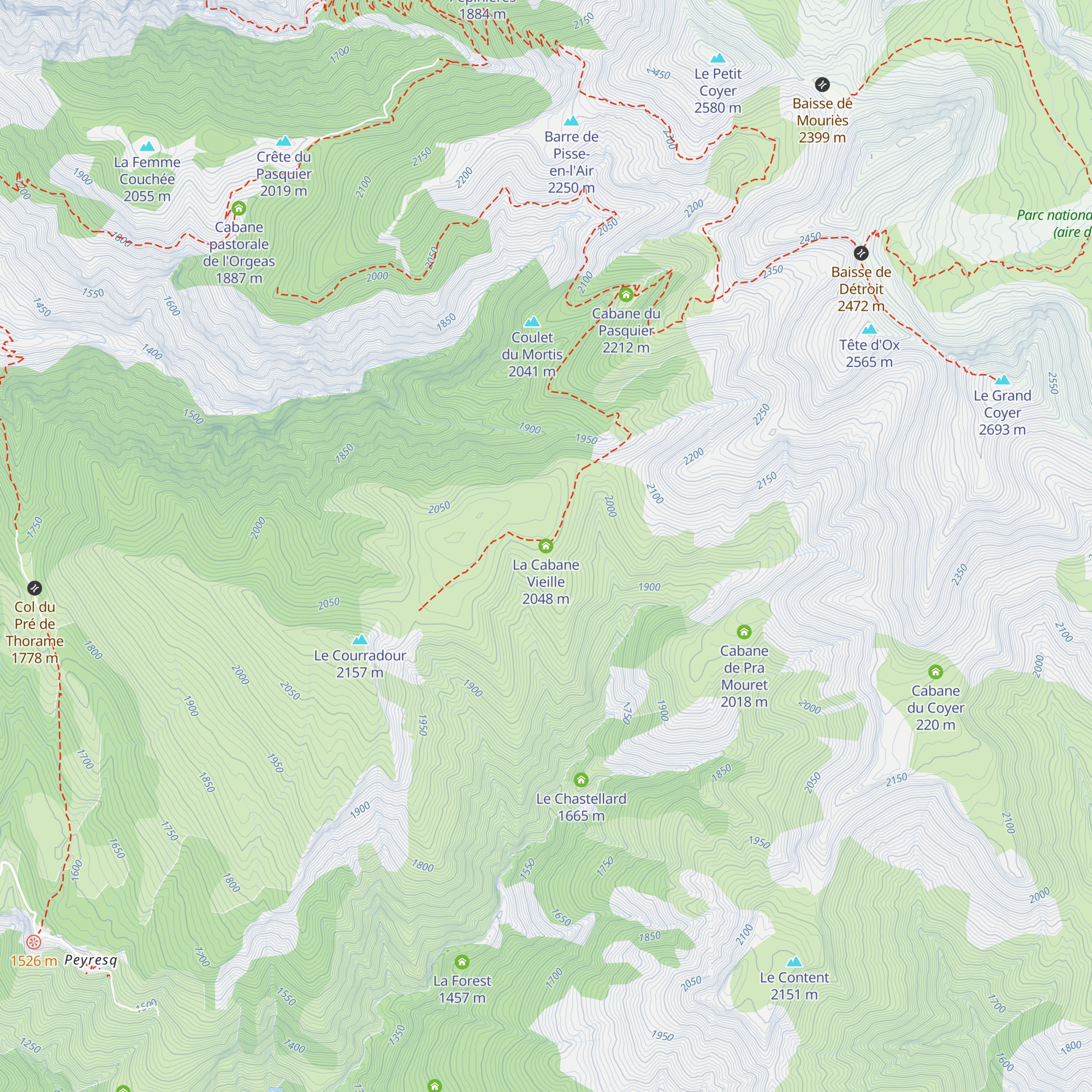 La Cabane Vieille map