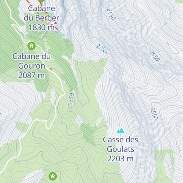 Map of Cabane des Issalps