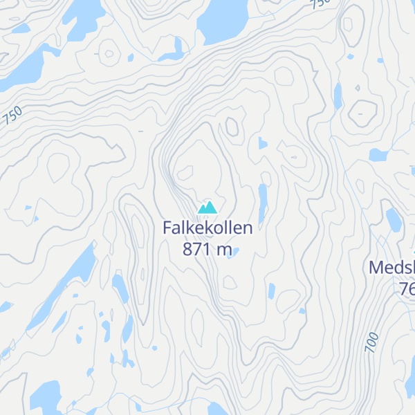 Map of Falkekollen