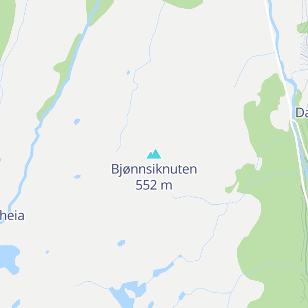 Map of Bjønnsiknuten