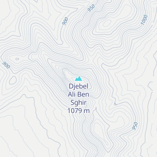 Map of Djebel Ali Ben Sghir